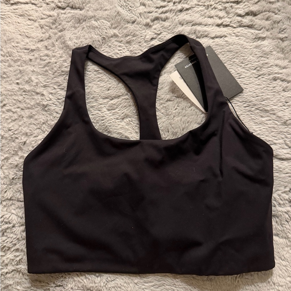 Spiritual Gangster Black Racerback Bra